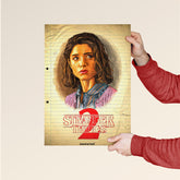 Nancy Wheeler poster from Stranger Things 2 by Dripster featuring a detailed illustrated portrait